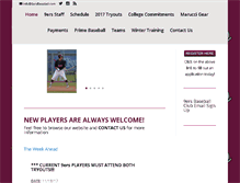 Tablet Screenshot of 9ersbaseball.com